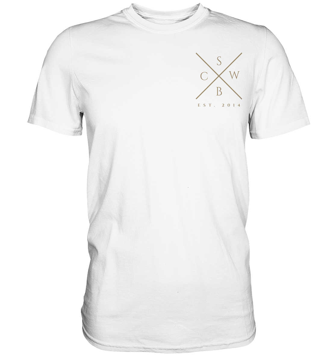 Deine INITIALEN und das Datum personalisiert - Premium Shirt