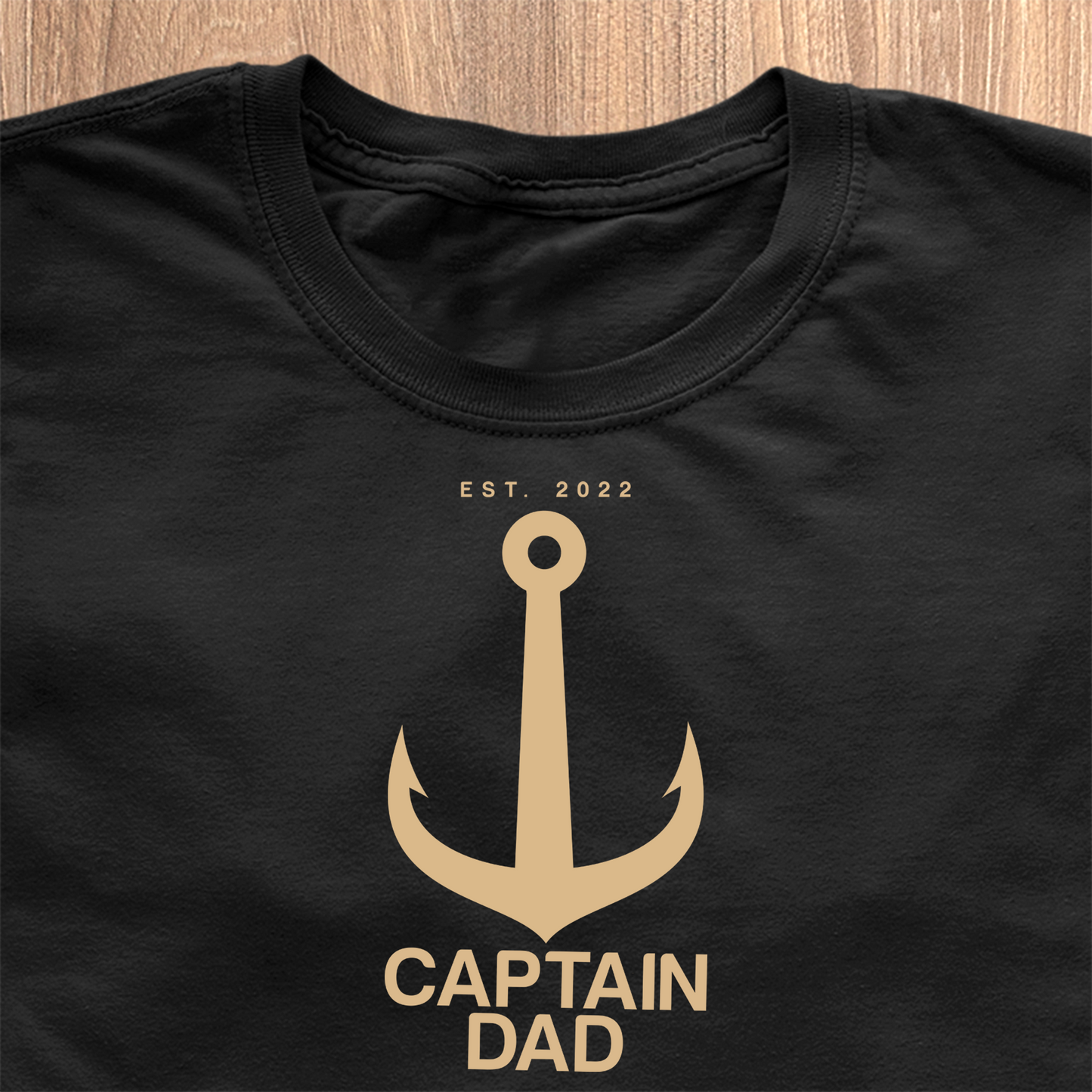 Captain Dad T-Shirt - Date Personnalisée 