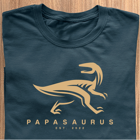 Papasaurus V2 - Datum personalisierbar - Premium Shirt